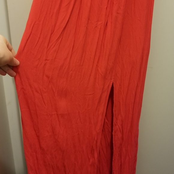 Red off shoulder sun dress - Picture 3 of 3